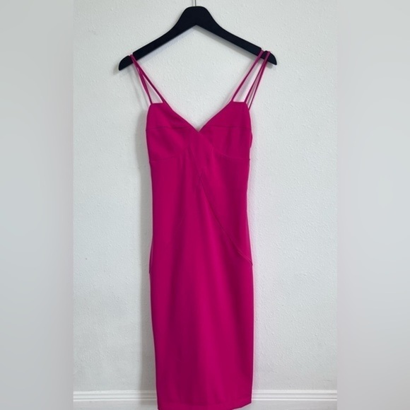 Hot Pink Crossback Midi Dress by the way. Barbie Movie - Picture 7 of 7